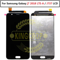 J737 Super Amoled 100% test For Samsung Galaxy J7 2018 LTE-A lcd display with touch screen digitizer Assembly For samsung J737P