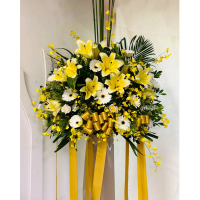【偉盛花坊】金色追悼C一個(喪事)