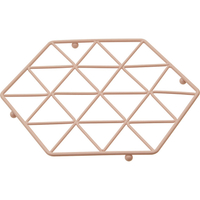 《Premier》Vertex六角金屬隔熱墊(粉) | 桌墊 鍋墊 餐墊 耐熱墊 杯墊
