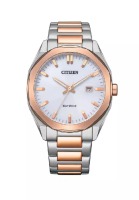 Citizen Citizen Eco-Drive White Dial Two-Tone Stainless Steel Strap Men Watch BM7606-84A