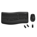 微軟 Wireless Comfort Desktop 5050 無線鍵盤滑鼠組 黑色 曲線設計