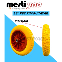 Heavy Duty Tayar Kereta Sorong Rim Plastic PU (13\ X 3\" Pvc Rim PU Wheel)"