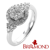 【BRILLMOND】 80分 天然鑽石 14K金 絕美星河閃耀鑽戒(天然鑽石總重80分