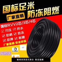 【台灣公司 超低價】國標2芯/3芯/4芯三相戶外軟電纜線1.5/2.5/4/6平方防水防凍充電樁