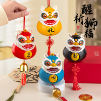 [พร้อมส่ง] {Dery in Bangkok} Lucky Lion Cartoon Pulling the Chinese Zodiac 2025 New Year Spring Fest