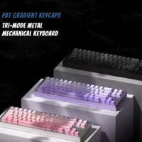ECHOME 68key Custom Mechanical Keyboard Wireless Tri-model RGB Backlight Hotswap Gasket Metal Case Gaming Keyboard Laptop Office