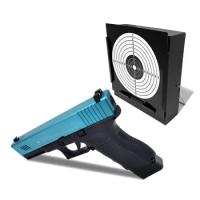 14 x 14 CM Shooting Paper Target Holder for BB Gun/Airsoft with 100 Pcs Replacement Paper Target