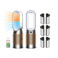 【dyson 戴森】HP12 Purifier Hot+Cool De-NOx 三合一甲醛NOx偵測涼暖空氣清淨機(白金色)