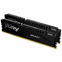 Kingston 金士頓 FURY Beast 獸獵者 DDR5 6400 64GB(32GBx2) 桌上型超頻記憶體 KF564C32BBEK2-64