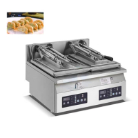 Electrical Automatic Dumpling Gyoza Frying Machine Mini Pan-fried Steamed Stuffed Bun Frying Machine for Restaurant