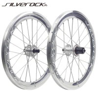 SILVEROCK SR40 Alloy Wheelset 20" 406 Disc Brake 20inch Aero High Profile for Birdy2 Folding Bike Wheelset Parts Noise Hub