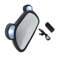 1pc USB Stroller Wagon Backseat Baby LED Ligthing Rearview Mirror