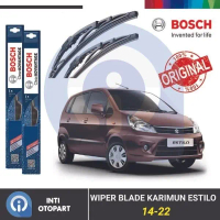PROMO - WIPER BLADE KARIMUN ESTILO BOSCH SEPASANG ADVANTAGE 14-22\ ORIGINAL Adaptor Karet"