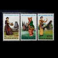 Prangko / Perangko Indonesia Visit Indonesia Year 1991 Mint Set Komplit