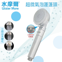 Water More 微氣泡蓮蓬頭KB688+透明雙重除氯過濾器+替換濾芯6顆