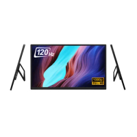 18.5 inch FHD 1920*1080P portable monitor 120Hz For gaming, Full function type-C*2, Micro HDMI, foldable stand, VESA for mounted