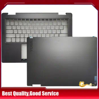 YUEBEISHENG New/org For Lenovo Yoga 7 14ARP8 14IRL8 LCD Back Cover /Palmrest upper cover / Bottom Case, Gray