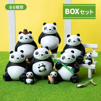 真愛日本 宮崎駿 吉卜力 熊貓家族 限定盒玩擺飾 六入組 盒玩 公仔 模型 擺飾 禮物 4582666820018