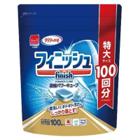 日本地球製藥【亮碟 finish】洗碗機專用洗碗錠 雙重構造酵素/除菌 (100錠)