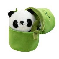 Mainan Lembut Buluh Tiub Panda Patung Peluk Comel Hadiah Hari Jadi untuk Kanak-Kanak mrtoy malaysia