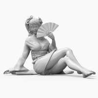 1/35 Scale Unpainted Resin Figure geisha GK figure