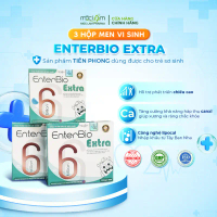 3 Hộp Men Vi Sinh 6 Tỷ Lợi Khuẩn EnterBio Extra hỗ trợ tiêu hoá, giúp bé ăn ngon hộp 10 ống