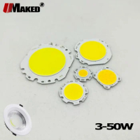 Flip-COB LED Chips 3 5 7 9 12 15 18 20 30 36 40 50W 300mA Integrated SMD Diode Light Ball For Bulb Spotlight Downlight Lamps DIY