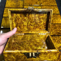 限時下殺 免運/可開票 金絲楠木首飾盒珠寶盒茶葉盒收納盒大葉楠實木獨板黃金樟禮品盒