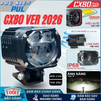 Đèn Trợ Sáng Bi Cầu Trợ Pha LED CX80 Ver 2026, Công Suất Đèn Lớn 40W/70W Ánh Sáng Mạnh, Tản Nhiệt Tố