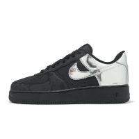 Nike 休閒鞋 Air Force 1 Low Retro 男鞋 黑 銀 All-Star 皮革 AF1 HF2885-001