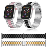 For Apple watch Series 5 New Watchband Band44mm 38mm for iWatch 4 3 2 42mm 38mm Replace Accessories Strap Metal link Bracelet