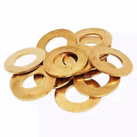 2* Brass Washer 9mm Metal Cushion Pad Ring Meson Shim Gaskets For Benchmade 535 Bugout Folding Pocket Knife DIY Accessories