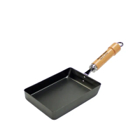 【極PREMIUM】不易生鏽窒化鐵玉子燒調理鍋18x13cm 小型(日本製極鐵鍋無塗層)