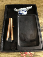 日本回流硯臺硯盒套裝