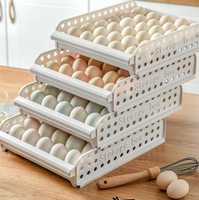 雞蛋架 抽屜式雞蛋收納盒冰箱用防震防摔裝蛋架蛋托塑料廚房放雞蛋盒神器