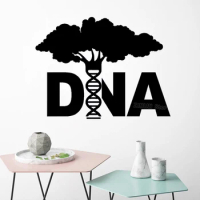 DNA Tree Vinyl Wall Stickers Bedroom Genetics Biology Molecule Science Art Sticker Mural Modern Wall Decals Teen Room Z302