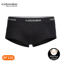 【Icebreaker 女 Sprite四角內褲BF150《黑》】IB103023/平口內褲/內著