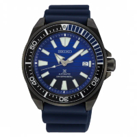 【SEIKO 精工】PROSPEX愛海洋200米機械潛水錶/43mm/SK035(4R35-01X0A/黑殼藍面)