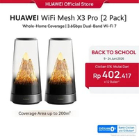 HUAWEI WiFi Mesh X3 Pro Series | Router | Whole-Home Coverage | 3.6Gbps Dual-Band Wi-Fi 7 X3 Pro (2 