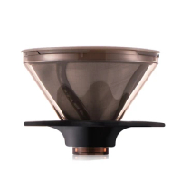 Paperless Pour Over Coffee Filter,Coffee Maker For Single Cup Brew, Barista Style Pour-Over Filter Soakable Design