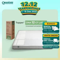 Quantum Topper Greentea Latex DNA 12cm - Kasur Spring bed Springbed 160 x 200