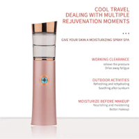 Nano Facial Steamer Mist Spray Extensions Cleaning Pores Water SPA Moisturizing Hydrating Face Sprayer Mini Beauty Device