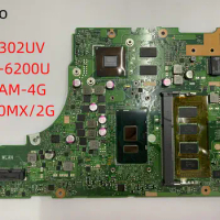 X302UA Mainboard REV 2.0 For Asus X302U X302UV X302UA laptop motherboard 90NB0BM0-R00010 with I3 I5-6TH0 RAM-4G GT920MX 2GB