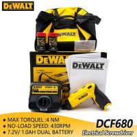 DEWALT DCF680 Mini Electrical Screwdriver Set Smart Cordless Electric Screwdrivers 7.2V Dual Battery Dewalt Handle Power Tools