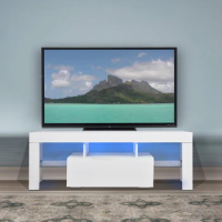 TV stand with Storage 43 inch LED Modern TV Media Console Entertainment Center with Drawer TV cabinet
