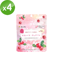 BeeZin康萃 日本原裝進口蔓越莓+櫻花萃取口含錠x4 (500毫克/錠 ; 60錠/袋)