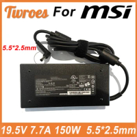 Laptop Adapter 19.5V 7.7A 150W Power Supply For MSI GS60 GS70 GE62 GS40 GS63 GL62 MS-16H7 MS16H Ghost Pro606 charger ADP-150VB B
