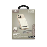 แบตเตอรี่สำรอง 5000 mAh รุ่น Starwar (PB-403E) สีครีม