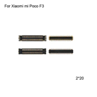 2pcs FPC connector For Xiaomi mi Poco F3 LCD display screen on Flex cable on mainboard motherboard For Xiaomi mi Poco F 3