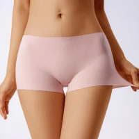 Summer Women Shorts Pants Females Stretch Seamless Shorts Mid-length Safety Boxer Briefs Safety Underwear Boxer Brief